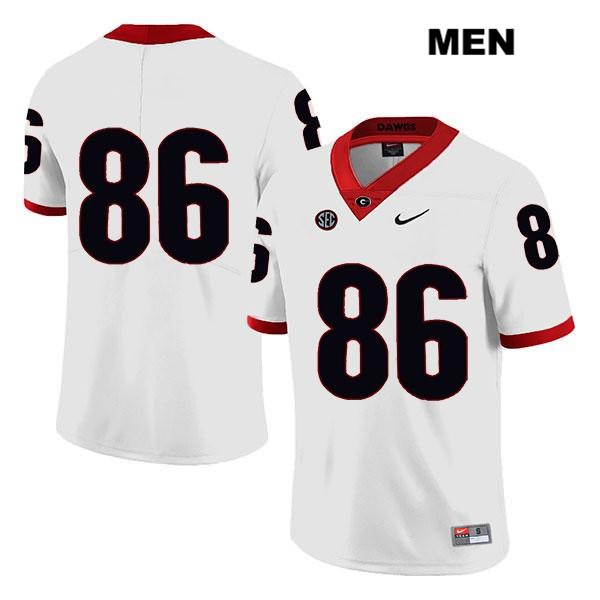 Georgia Bulldogs Men's John FitzPatrick #86 NCAA No Name Legend Authentic White Nike Stitched College Football Jersey JGS0356EU